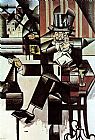 Man in the Cafe by Juan Gris